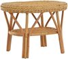 Krines Home Beistelltisch Rattan-Tisch/Ovaler Beistelltisch/Couchtisch Rattantisch Ablage Oval, Oval Bild 1
