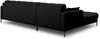 Micadoni Ecksofa Mamaia 5-Sitzer Links Strukturierter Stoff Neve Schwarz schwarze Beine Bild 4