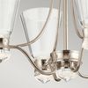 Elstead Kayva LED Kronleuchter 4-flammig Nickel Glas klar 3000K Bild 5