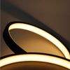 ZMH LED Deckenleuchte Wohnzimmer Deckenlampe - Schwarz Warmweiß Küchenlampen 29W, LED fest integriert, 3000k, mit 4 Ringe Design Wohnzimmerlampe Deko Schlafzimmerlampe Bild 4