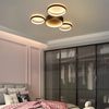 ZMH LED Deckenleuchte Wohnzimmer Deckenlampe - Schwarz Warmweiß Küchenlampen 29W, LED fest integriert, 3000k, mit 4 Ringe Design Wohnzimmerlampe Deko Schlafzimmerlampe Bild 3
