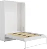 Vente-unique - BEGANIO Bett Holz, Platte Weiß - B 40 cm239,2 cm x H 225 cm x L 159 cm Bild 3