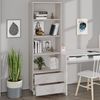 vidaXL Highboard HAMAR Weiß 60x35x180 cm Massivholz Kiefer 340489 Bild 4