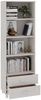 vidaXL Highboard HAMAR Weiß 60x35x180 cm Massivholz Kiefer 340489 Bild 3