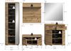 Garderobenkombination (B/H/T: 272x197x40 cm) in Evoke Oak Nachbildung Bild 4