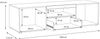 FORTE Locarno TV-Unterschrank, Holzwerkstoff, Grau, 159,6 x 43,3 x 51,8 cm Bild 5