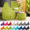 Green Bean® Sitzsack + Hocker, 2er Set, robust, waschbar, schmutzabweisend, Grün, 90 x 80 x 70 cm Bild 5