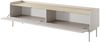 Selsey 'Liwelo' TV-Lowboard 2-türig mit geriffelten Fronten in Greige, ca. 50 x 181 x 38 cm Bild 4