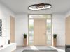 Große LED Deckenleuchte MALAGA 2 Ringe Schwarz, Breite 57cm Bild 3