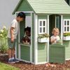 Kinderspielhaus Kuoldsvin Tannenholz 144 x 102 x 90 cm Grün/Weiß [en. casa] Bild 3