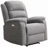 Vente-unique - NEVERS Sessel Stoff Grau - B 95 cm x H 103 cm x L 86 cm Bild 4
