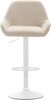 CLP Barhocker Braga Stoff drehbar und höhenverstellbar,creme weiß Bild 2