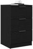 vidaXL Nachttisch Schwarz Eichen-Optik 40 x 65 x 65 cm Holzwerkstoff 862767 Bild 3