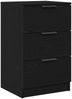 vidaXL Nachttisch Schwarz Eichen-Optik 40 x 65 x 65 cm Holzwerkstoff 862767 Bild 2