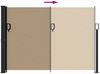 vidaXL Seitenmarkise Ausziehbar Taupe 140x300 cm 4004304 Bild 5