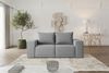 Sofa Designersofa ESTELLE 2-Sitzer in Stoff Opera Velvet Grau Bild 2