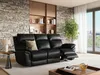 Relaxsofa 3-Sitzer PAKITA - Büffelleder - Schwarz Bild 4