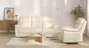 Relaxsofa 3-Sitzer PAKITA - Büffelleder - Schwarz Bild 2