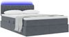 vidaXL Bett mit Stauraum und LED mit LED Dunkelgrau 140 x 190 cm Samt 3371452 Bild 3