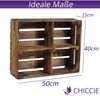 CHICCIE 2 Set Holzregal Schmalhanz - Geflammt + Regal Bild 5