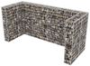 vidaXL Gabionen-Mülltonnenverkleidung für 3 Tonnen Stahl 250x100x120cm 142560 Bild 4