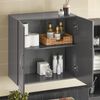 SoBuy FRG231-DG Hängeschrank, MDF, Lackiert, Dunkelgrau, 60 x 60 x 30 cm Bild 5