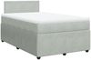 vidaXL Boxspringbett mit Matratze Hellgrau 120x190 cm Samt 3289980 Bild 3