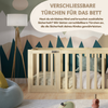 Crazy Pine 'Crazy John' Kinderbett mit hohem Rausfallschutz 73 cm, Holz, Natur, 140x190 cm Bild 4