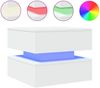 vidaXL Couchtisch mit LED-Leuchten Weiß 50x50x40 cm 839854 Bild 2