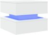 vidaXL Couchtisch mit LED-Leuchten Weiß 50x50x40 cm 839854 Bild 3