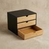 EDAXO Aufbewahrungsbox Bambus-Schreibtischorganizer mit Schubladen HEGO, 25 cm Bild 4