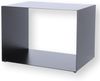 Beistelltisch Cubus aus Metall, modern, schwarz pulverbeschichtet, rechteckig, 50 cm Bild 3