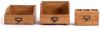 DESIGN DELIGHTS Aufbewahrungsbox SCHREIBTISCH ORGANIZER SET "OFFICE", 3-teilig, Altholz massiv, 08 h Bild 4