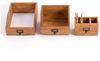 DESIGN DELIGHTS Aufbewahrungsbox SCHREIBTISCH ORGANIZER SET "OFFICE", 3-teilig, Altholz massiv, 08 h Bild 3