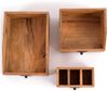 DESIGN DELIGHTS Aufbewahrungsbox SCHREIBTISCH ORGANIZER SET "OFFICE", 3-teilig, Altholz massiv, 08 h Bild 2