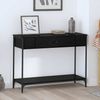 Konsolentisch, Beistelltisch, Konsole Sonstiges Schwarz Eichen-Optik 100 x 34.5 x 75 cm Bild 2