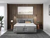 Vente-unique - LODI Bett Stoff Grau - B 188 cm x H 118 cm x L 215 cm Bild 3