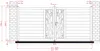 Vente-unique - LABRIT II Eingangstor Metall Grau - B 4,5 cm x H 164,05 cm x L 351 cm Bild 5
