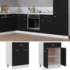 vidaXL Schubunterschrank Lyon Schwarz 60x46x81,5 cm Holzwerkstoff 801229 Bild 2