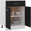 vidaXL Schubunterschrank Lyon Schwarz 60x46x81,5 cm Holzwerkstoff 801229 Bild 3