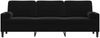 vidaXL Sofa 3-Sitzer mit Zierkissen Schwarz 210 cm Samt 3278244 Bild 3