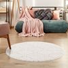Carpet City Hochflor-Teppich Focus 2997, rund, Höhe: 20 mm, besonders weich, Uni-Farben, Rauten-Optik, 3D-Effekt Bild 2