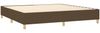 vidaXL Boxspringbett mit Matratze & LED Stoff Dunkelbraun 200x200 cm, Härtegrad: H2 [3139224] Bild 5