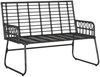 vidaXL Gartenbank Schwarz und Anthrazit Poly-Rattan 42010351 Bild 4