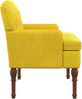 vidaXL Zweisitzer mit Knopfheftung Helles Gelb 111 x 65 x 79 cm Samt 42041850 Bild 4