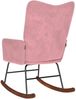 vidaXL Schaukelstuhl Rosa Samt 4016836 Bild 5