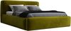 Polsterbett LUMO 160x200 ohne Matratze mit Bettkasten und Lattenrost. Farbe: Olive 9 Bild 4