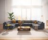 Sofa Elio Mikrofaser Graphite 400x185 cm XL Wohnlandschaft Bild 2