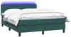 vidaXL Boxspringbett mit Matratze & LED Dunkelgrün 160x210 cm Samt 3316698 Bild 3