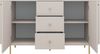 Ovalio Sideboard Typ 823 Kommode 164 cm Wohnzimmer Esszimmer Anrichte Modern Farbwahl Sandbeige, Cremona-Eiche und Dunin-Eiche Bild 3